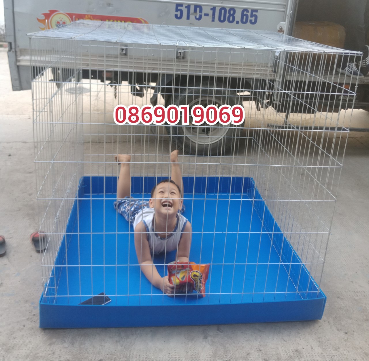 CHUỐNG GÀ 1M2 CÓ KHAY KẼM 3LI5 (hàng ráp sẳn)