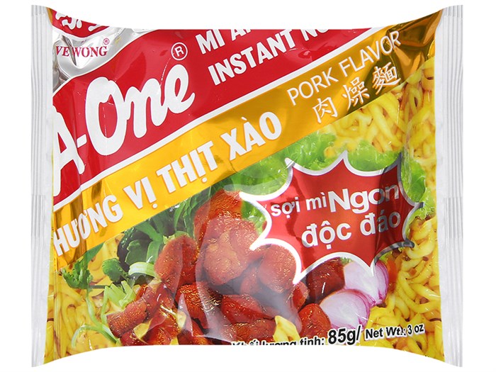 Mì A-One vị thịt xào gói 85g