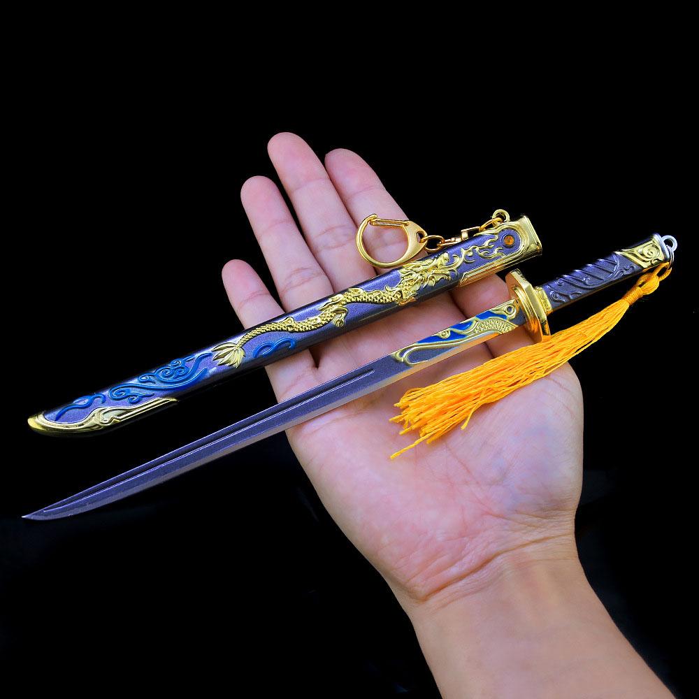 Móc Khóa Kiếm Samurai Rồng Vàng