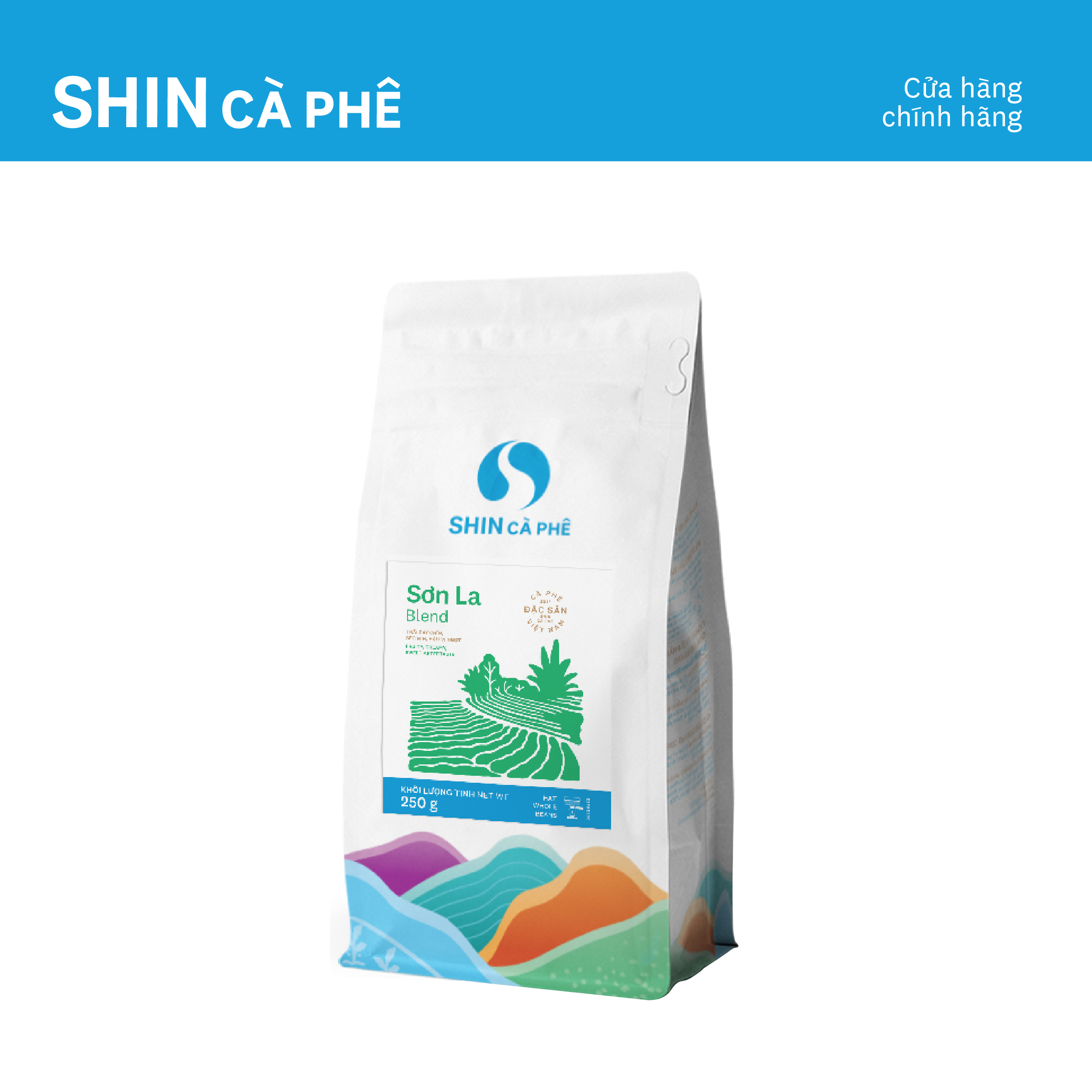 Cà phê Espresso Sơn La Blend - SHIN Cà Phê - Cà phê đặc sản pha máy - Gói 250g
