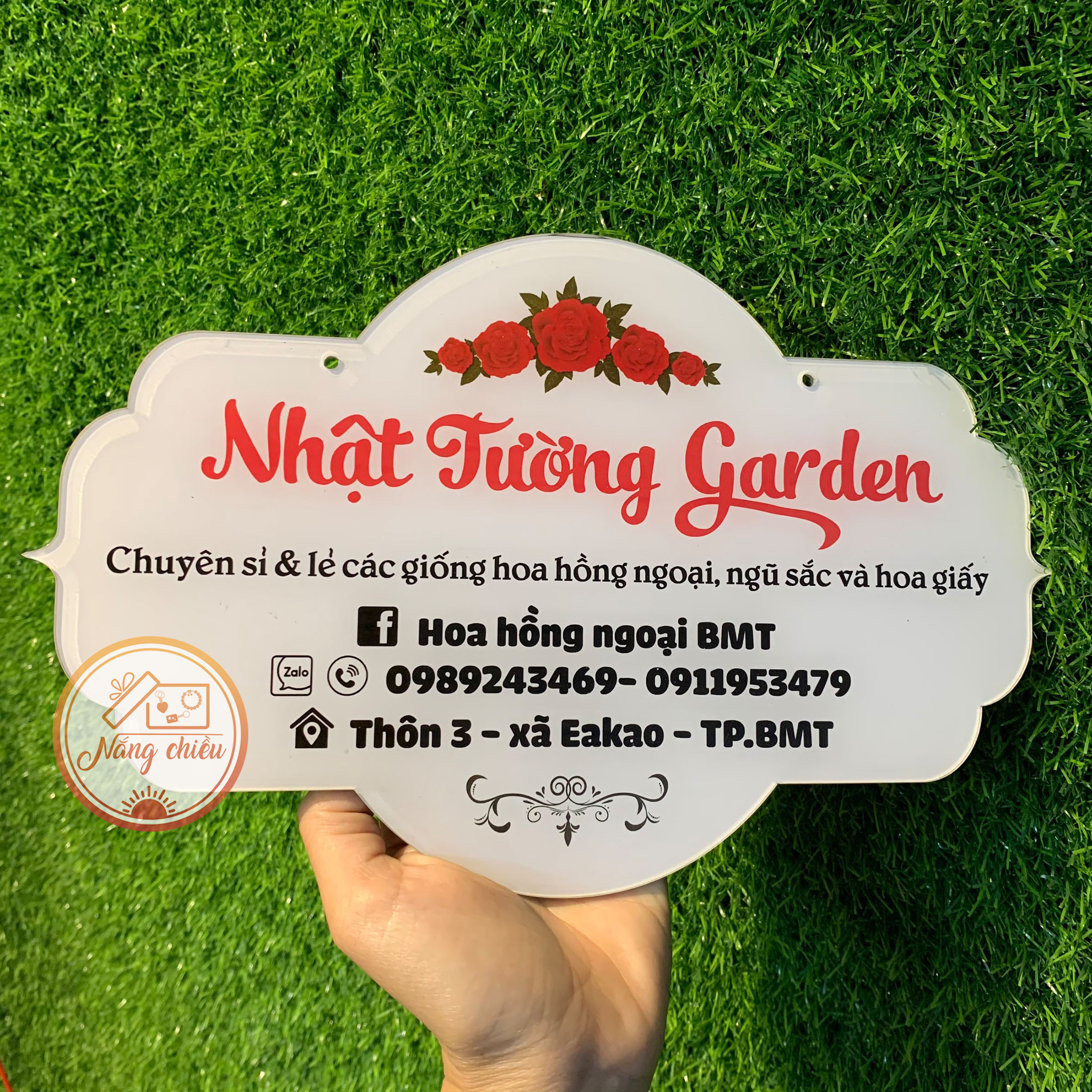 Bảng hiệu nhựa treo cửa cho shop online - bảng nhựa mica - bảng nhựa cao cấp thiết kế theo yêu cầu