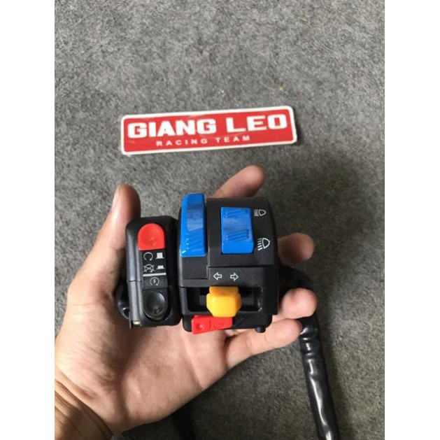Bộ cùm công tắc fz 2 bên gắn mọi xe