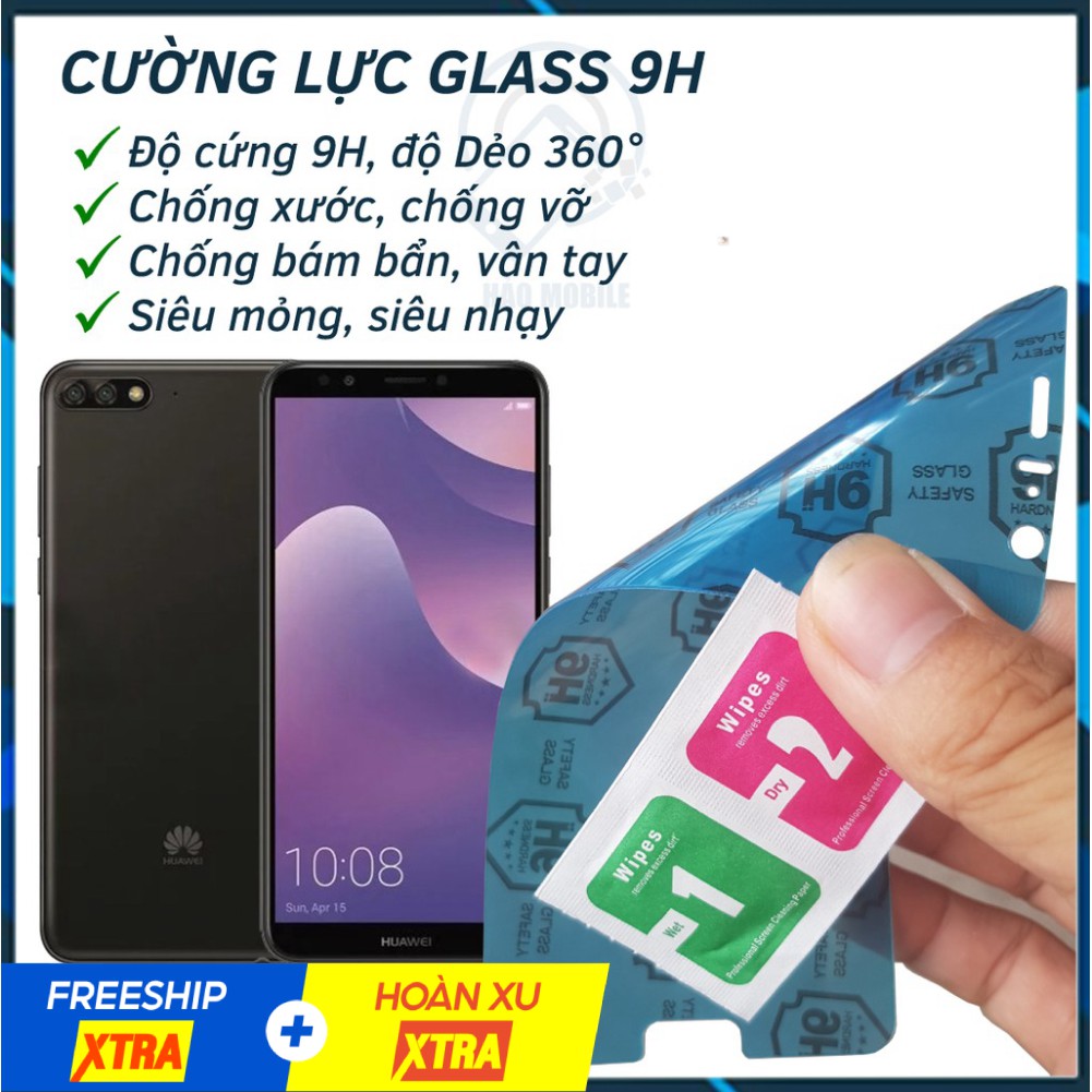 Dán cường lực dẻo nano huawei y7 pro 2018