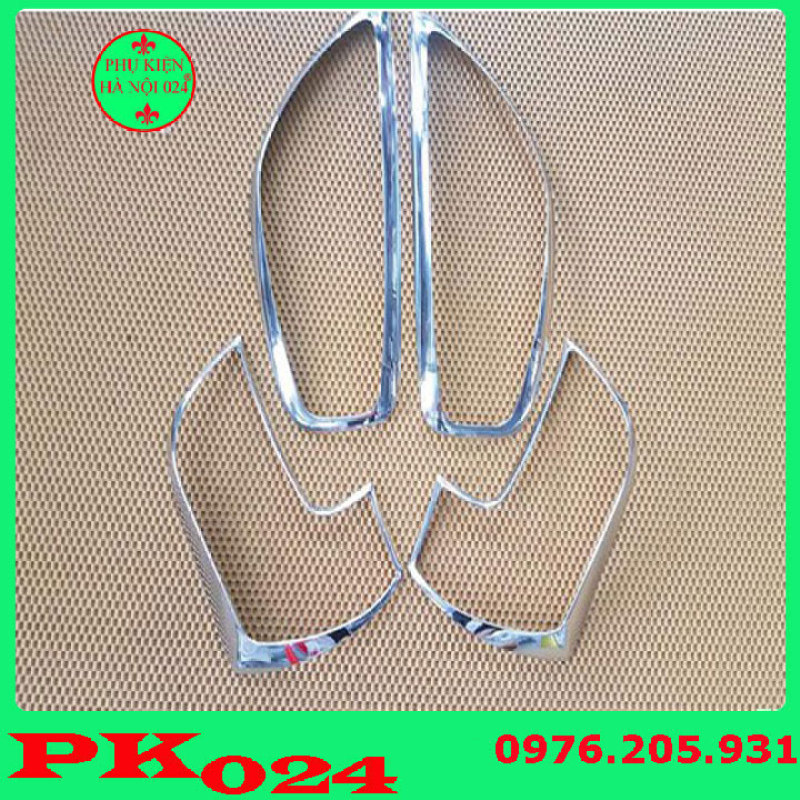 Ốp Viền Đèn Pha, Hậu Mạ Crom Cho Xe - Kia Morning 2012-2020