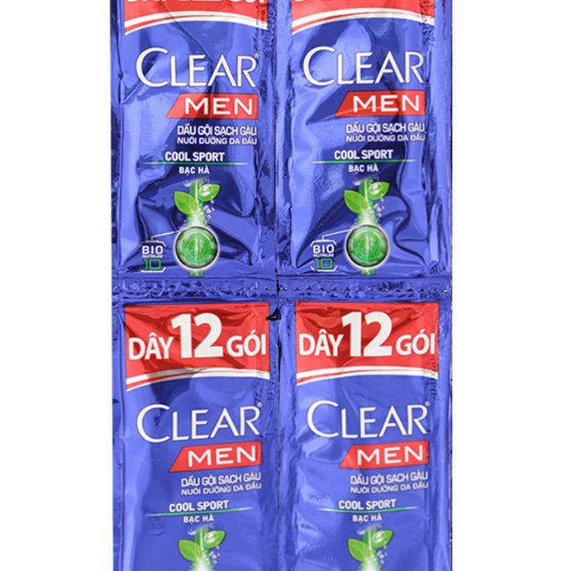 DẦU GỘI CLEAR MEN DÂY 12 GÓI 6 G
