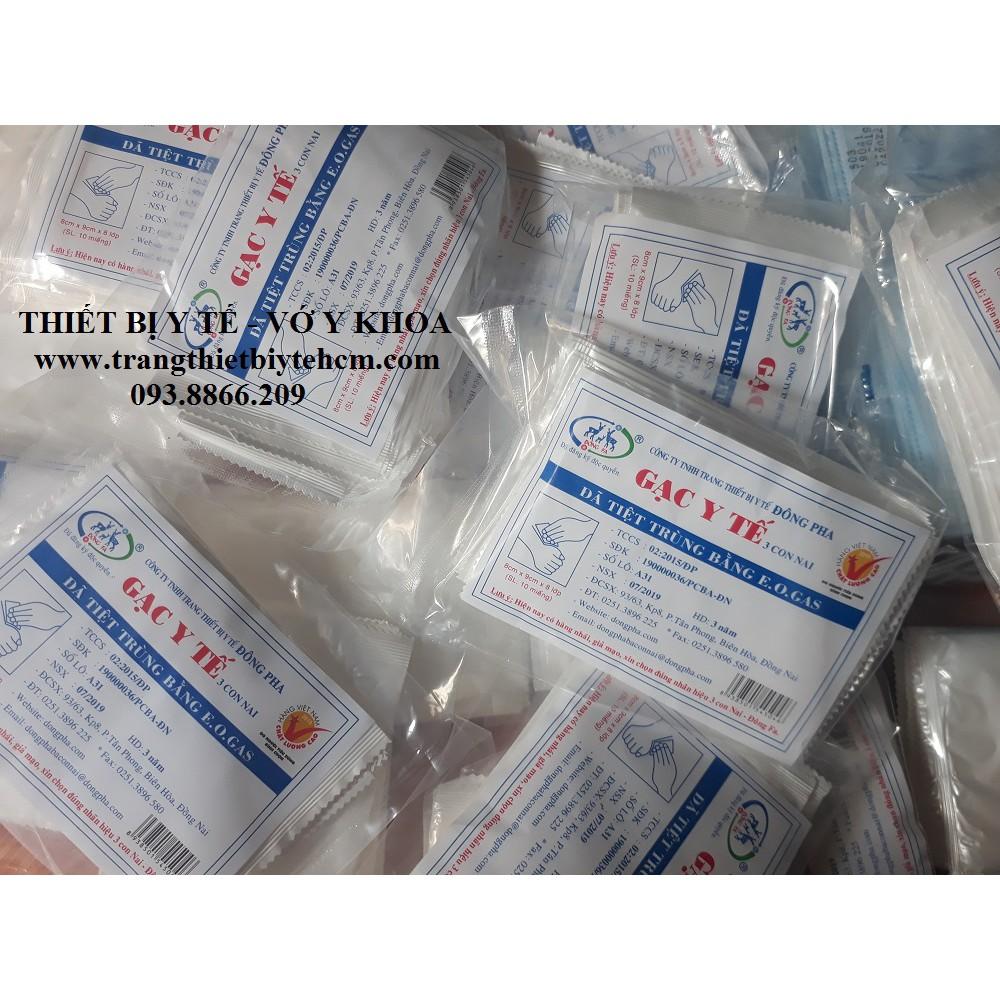 GẠC Y TẾ TIỆT TRÙNG ĐÔNG PHA (THÙNG 50/100 GÓI, GÓI 10 MIẾNG)