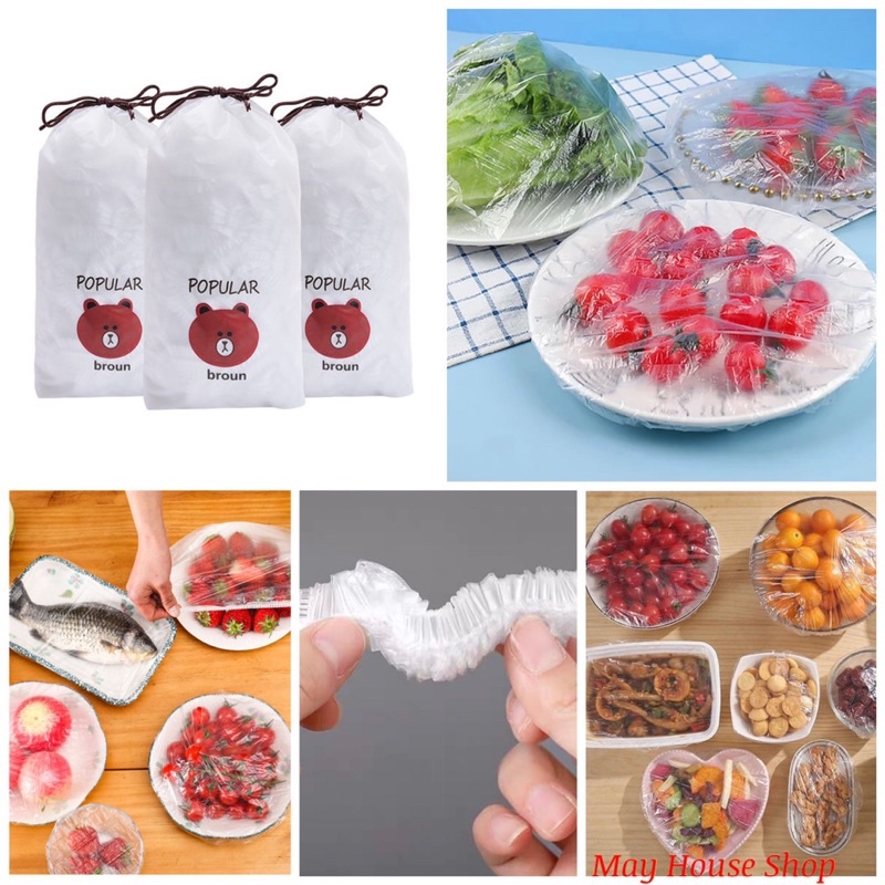 Màng bọc thực phẩm túi gấu có chun bọc co dãn