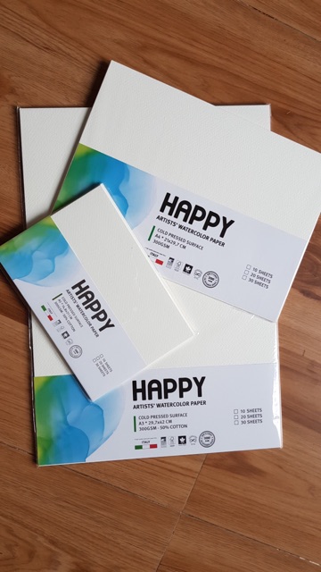Giấy vẽ Happy A4/A5/A6 - định lượng 300gsm
