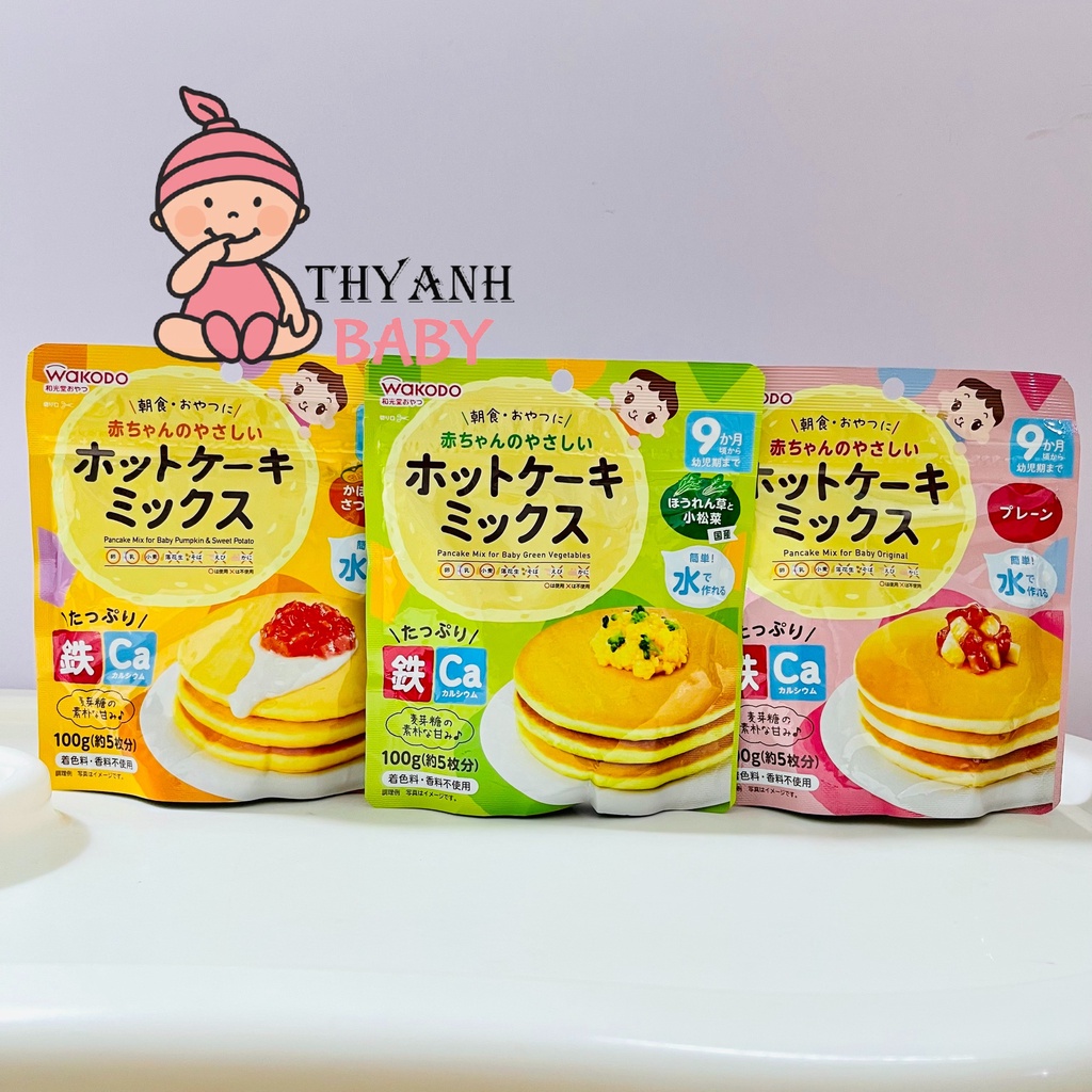 Bột Làm Bánh Pancake Wakodo Nhật Bản 100gr