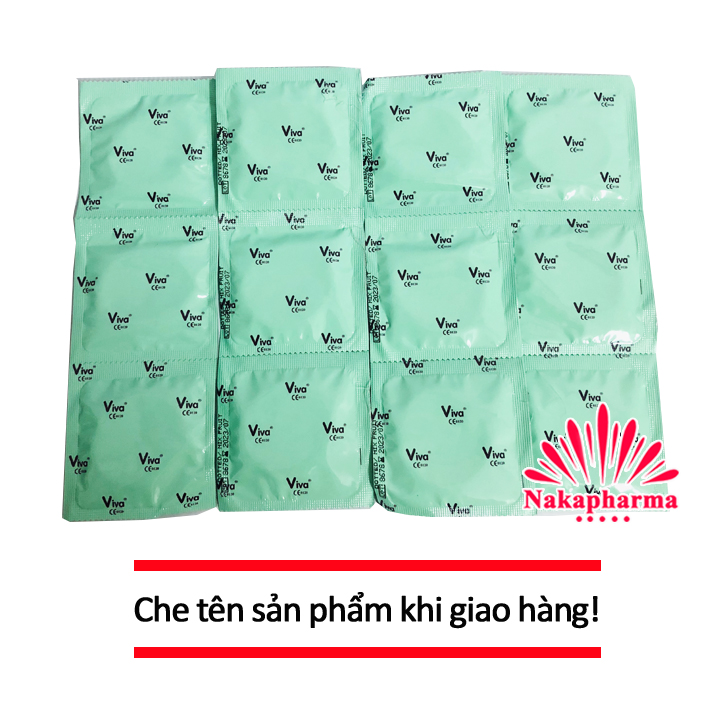 [CHE TÊN] Bao Cao Su Viva - Hộp 12 Cái