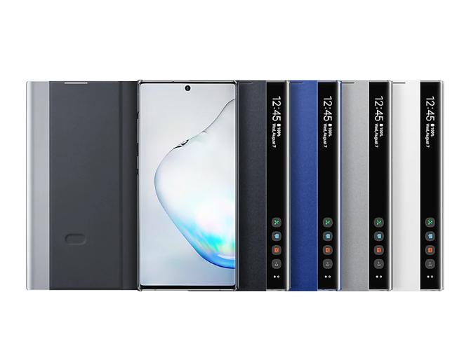 Bao da Clear View Note 10 Plus ( Full box ) Xanh - BH 12T