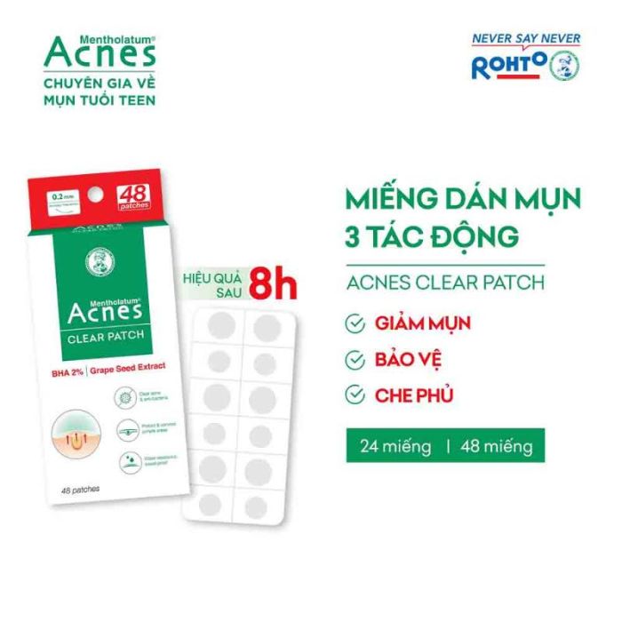 Miếng Dán Mụn Clear Patch Acnes 24 Miếng
