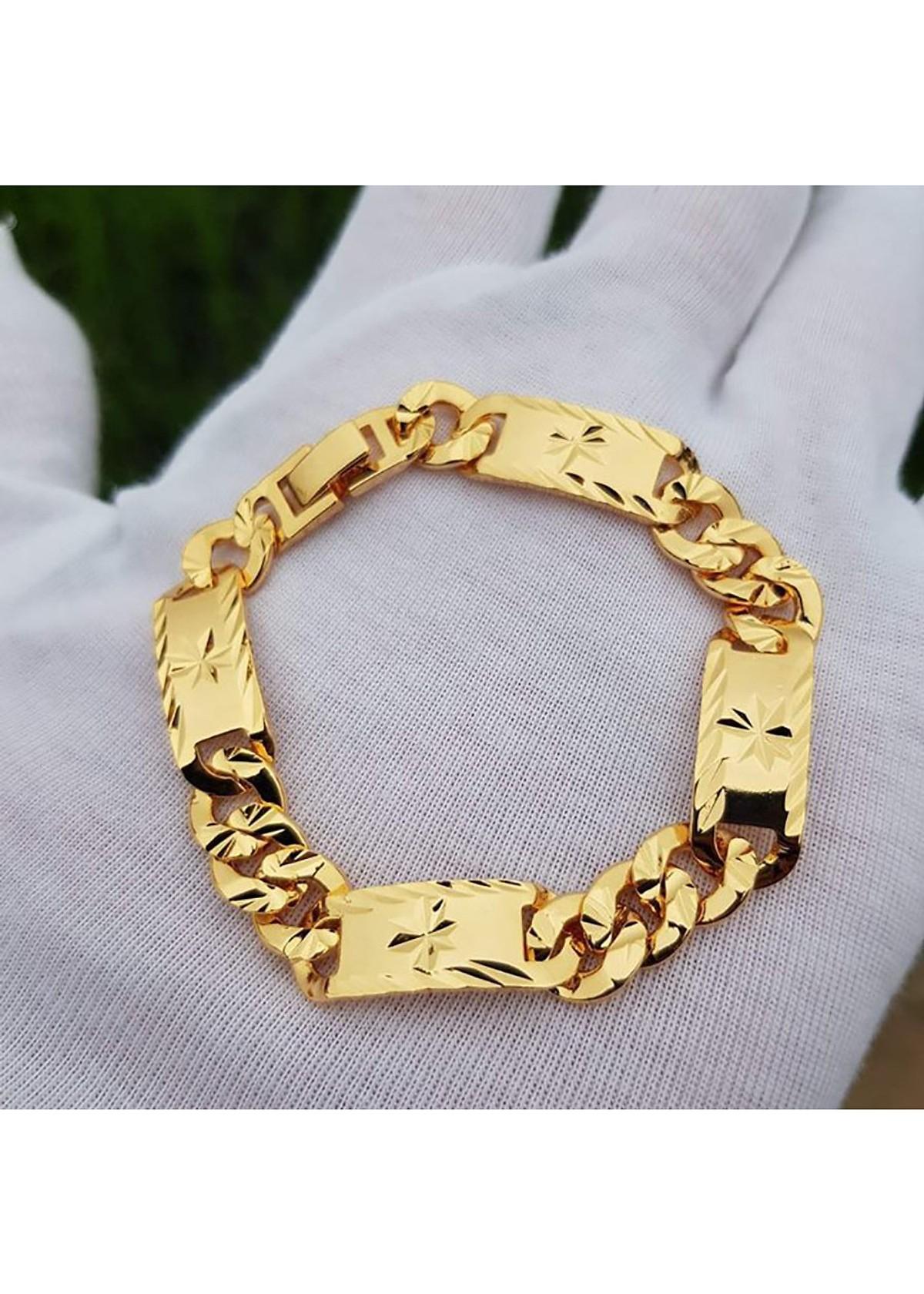 Lắc Tay Nam Mạ Vàng 18K - Mẫu.111.10.09 -Đi Chơi, Đi Dự Tiệc Rất Sang Chảnh - Tubi Cony