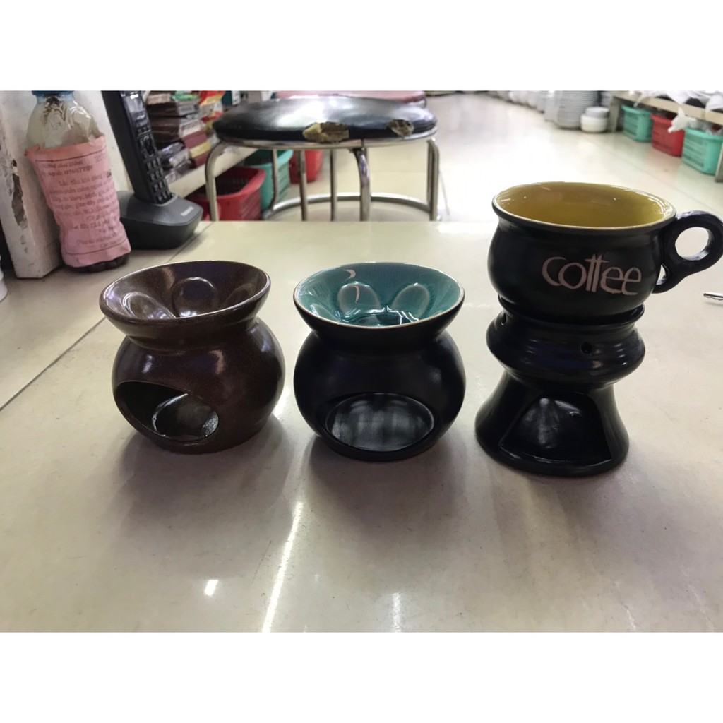 Bộ Tách + Bếp Đun Cafe Mẫu Cao