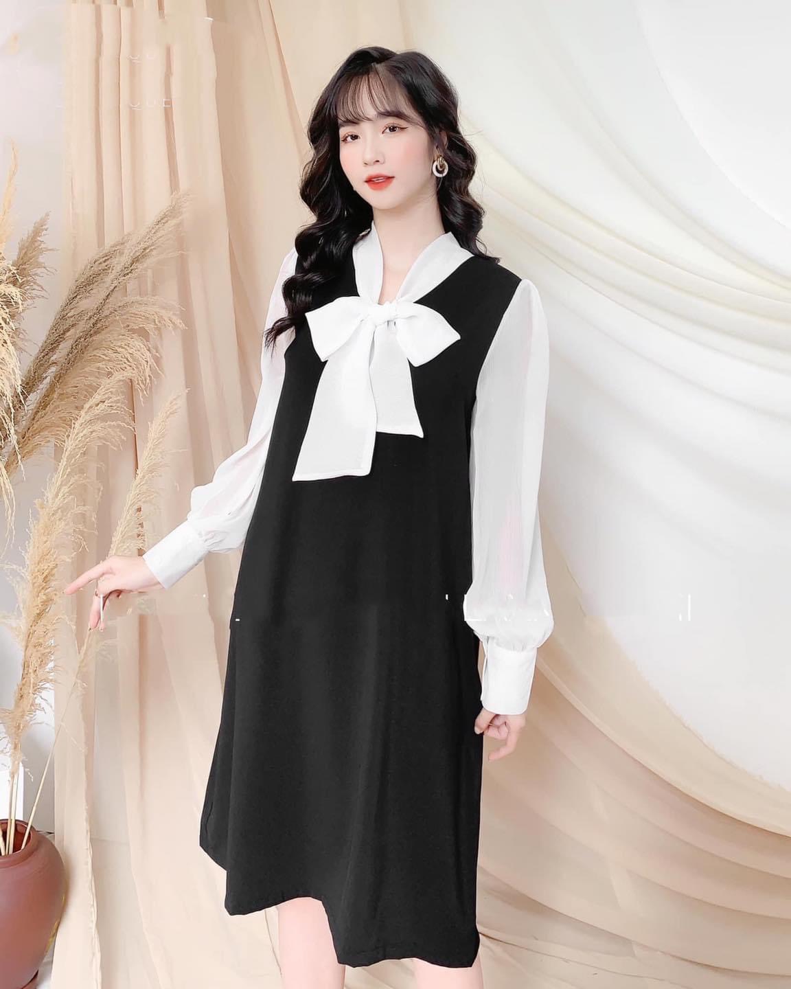 Váy Bầu Công Sở-Đầm Bầu Dáng Suông Thiết Kế von nhẹ  Siêu Mát freesize