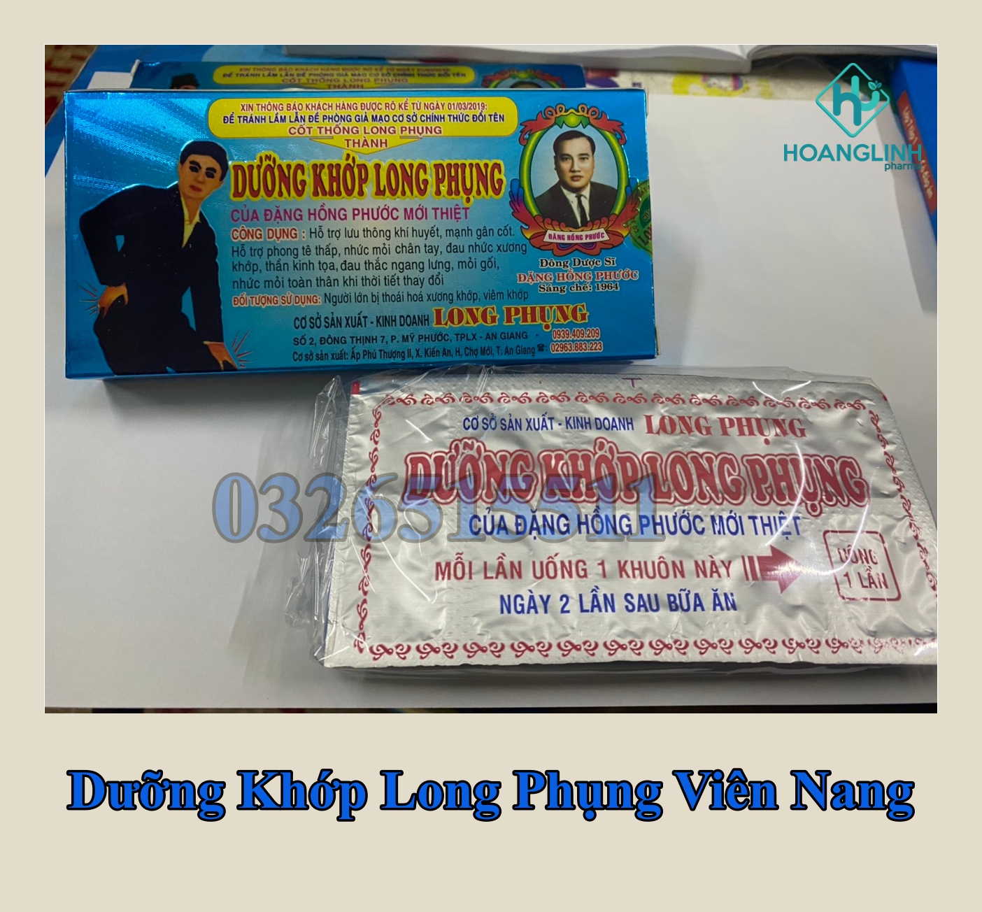 (Combo 10 hộp) Dưỡng Khớp Long Phụng viên nang (nhộng trắng)