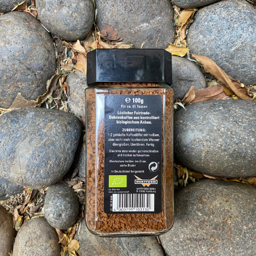 Cà phê cafe hòa tan hữu cơ 100g