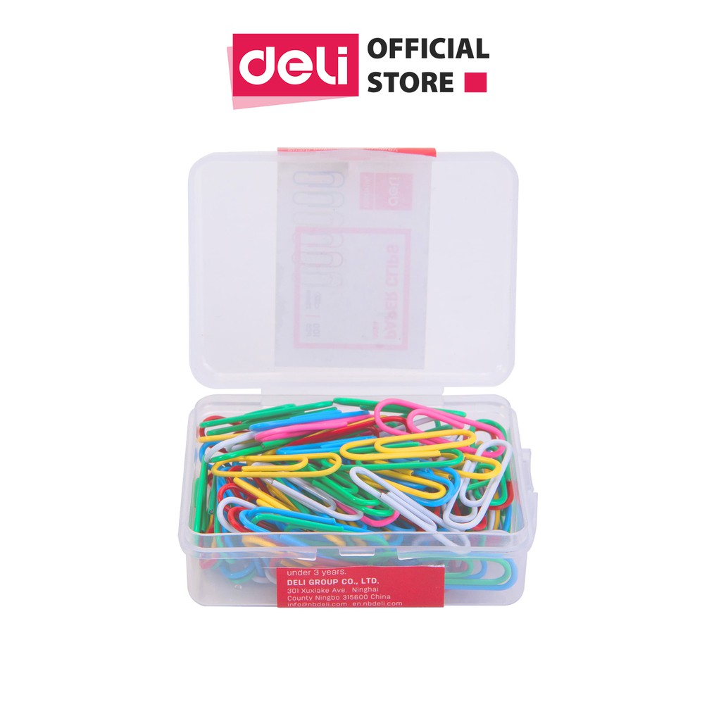 Ghim vòng màu Deli E0024 ,29mm 100c/hộp