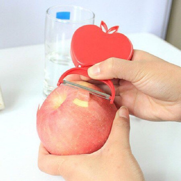 Set 3 curette root fruit apple shape folding compact handy-peeled knife multi-purpose folding compact apple shape