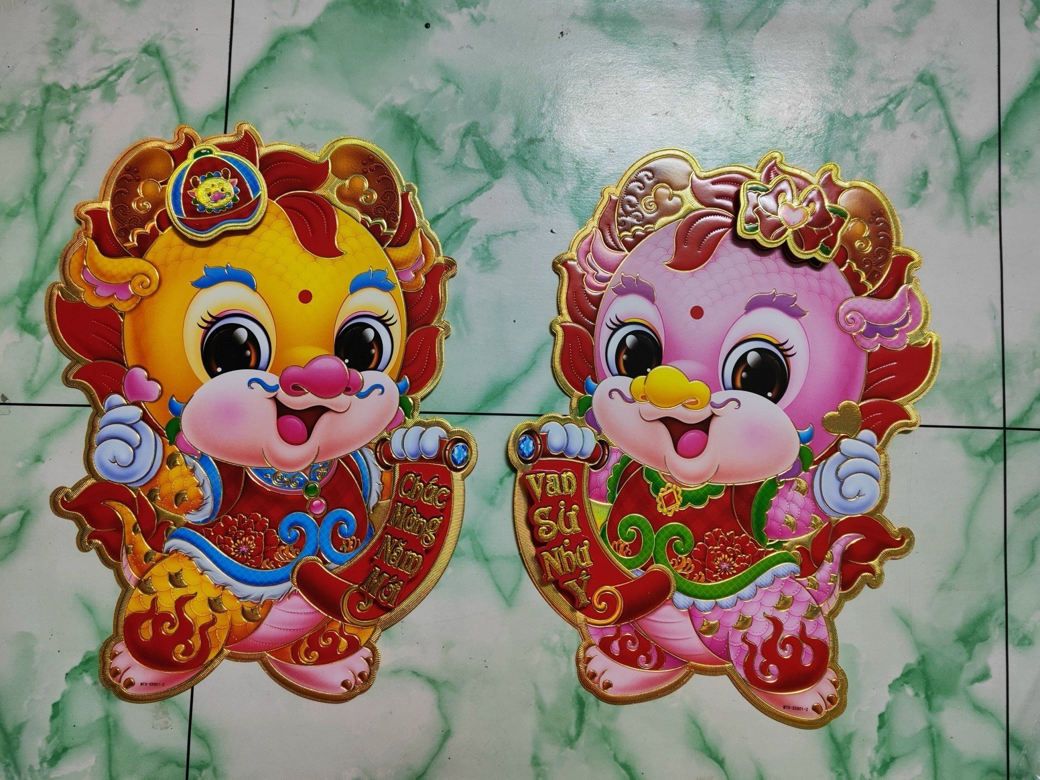 COMBO 2 CON RỒNG TRANG TRÍ TẾT NHIỀU MẪU