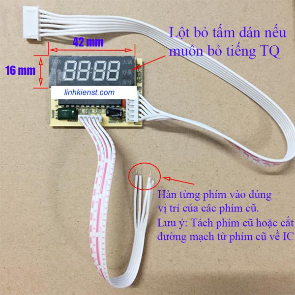 Bo mạch bếp hồng ngoại đa năng D68