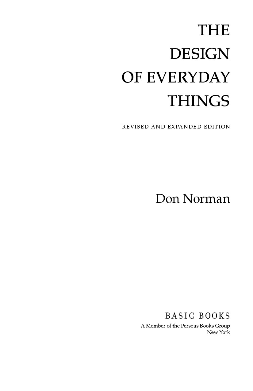 The Design of Everyday Things