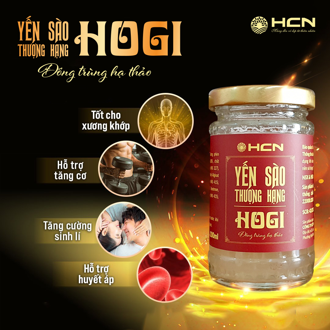 Yến Sào Thượng Hạng Hogi 42% Yến | Hộp x 6 hũ x 100ml
