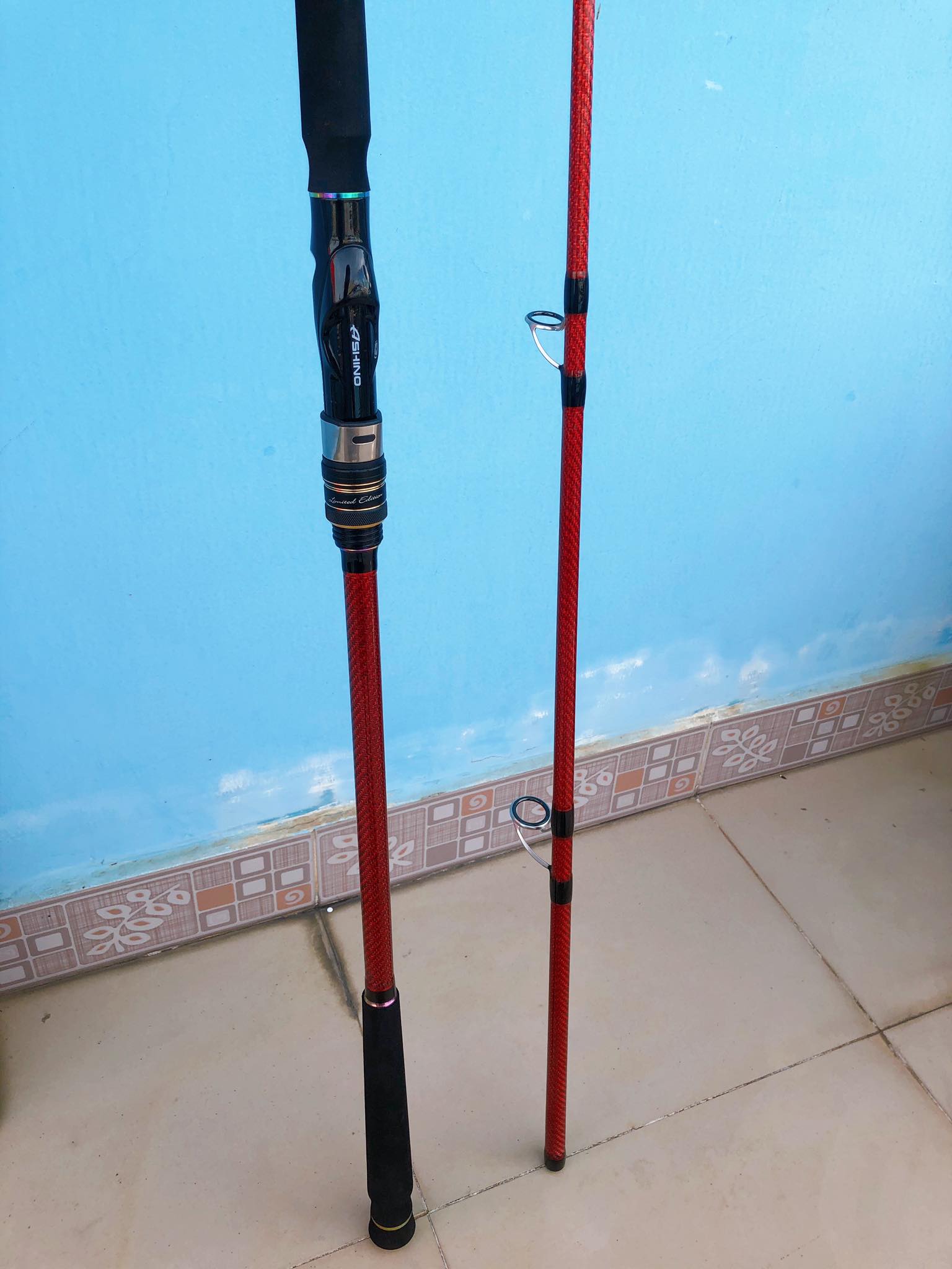 [HCM]Cần câu bạo lực Ashino Strong red 3015