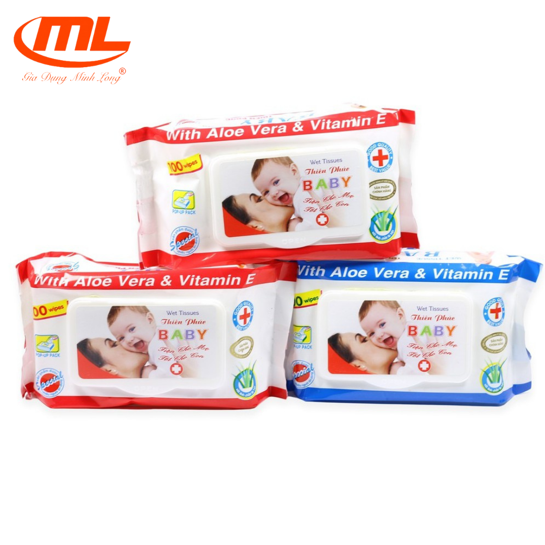Giấy ướt, khăn ướt tiện lợi cho bé