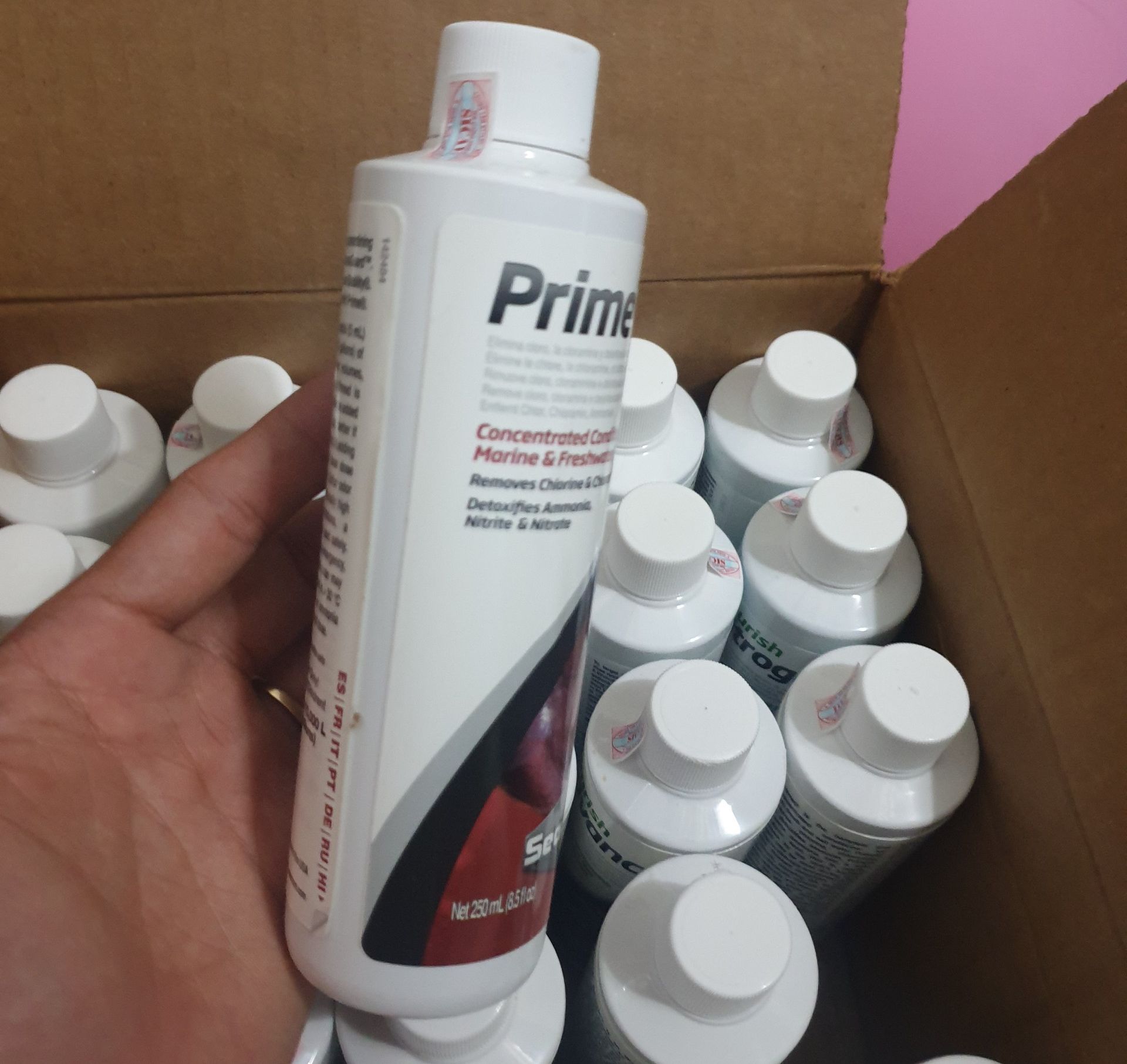 Seachem prime 250ml - dung dịch khử clo, nh3, no2, no3 cho bể cá