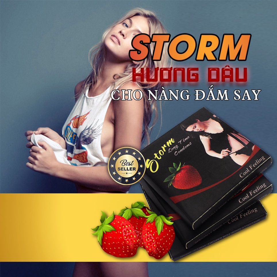 Bao Cao Su Bi Storm (7 Bi) Hương Dâu