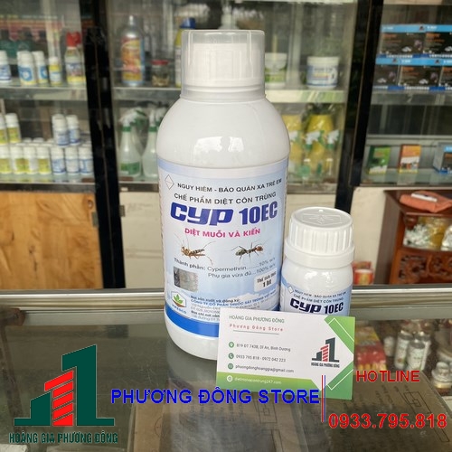 Thuốc diệt muỗi kiến gián CYP 10EC - Chai 1 lít