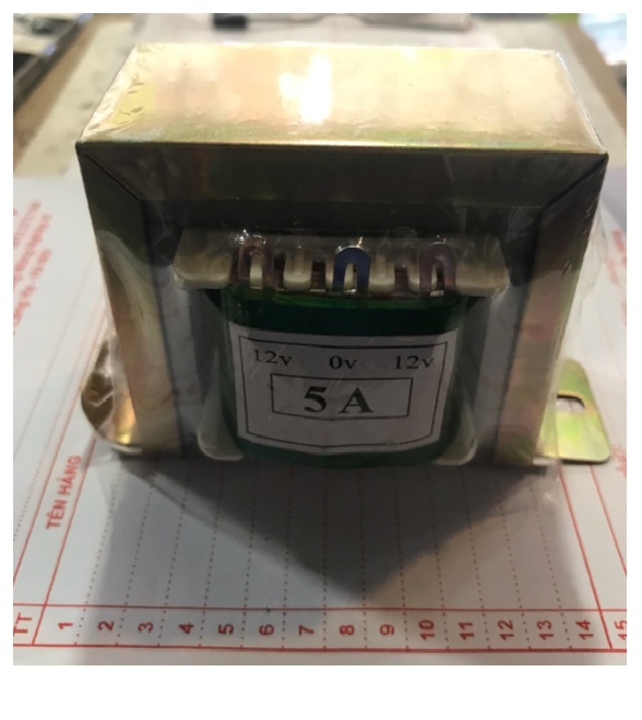 Biến áp đối xứng 12v0 12v 5a