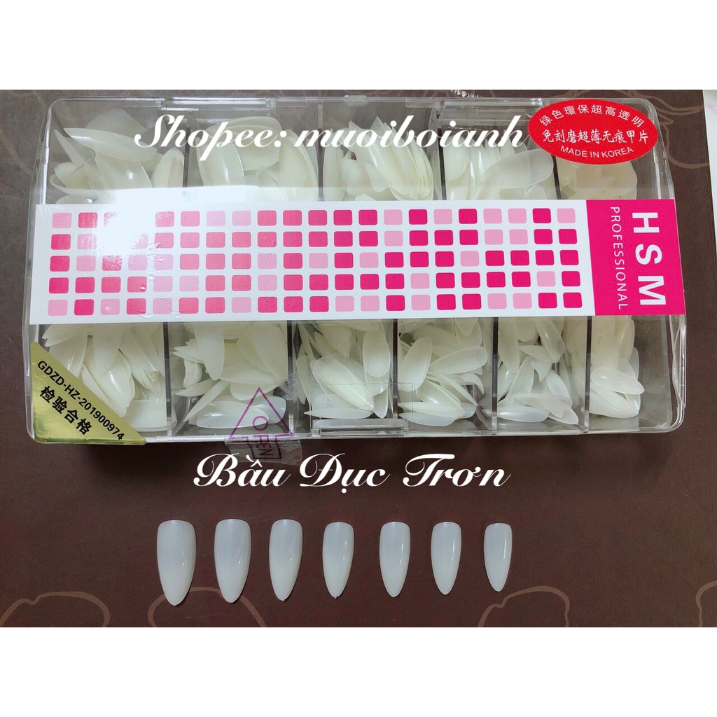 Móng úp HSM form bầu trơn