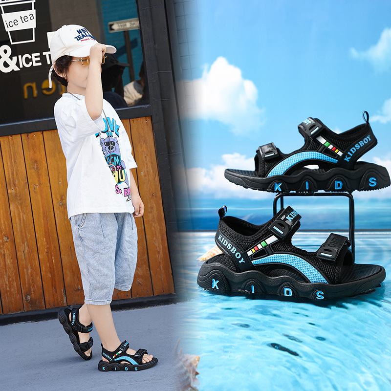 Sandal bé trai sandal bé gái từ 2-15 tuổi siêu nhẹ đế êm chống trơn trượt dép quai hậu quai dán tiện lợi d97