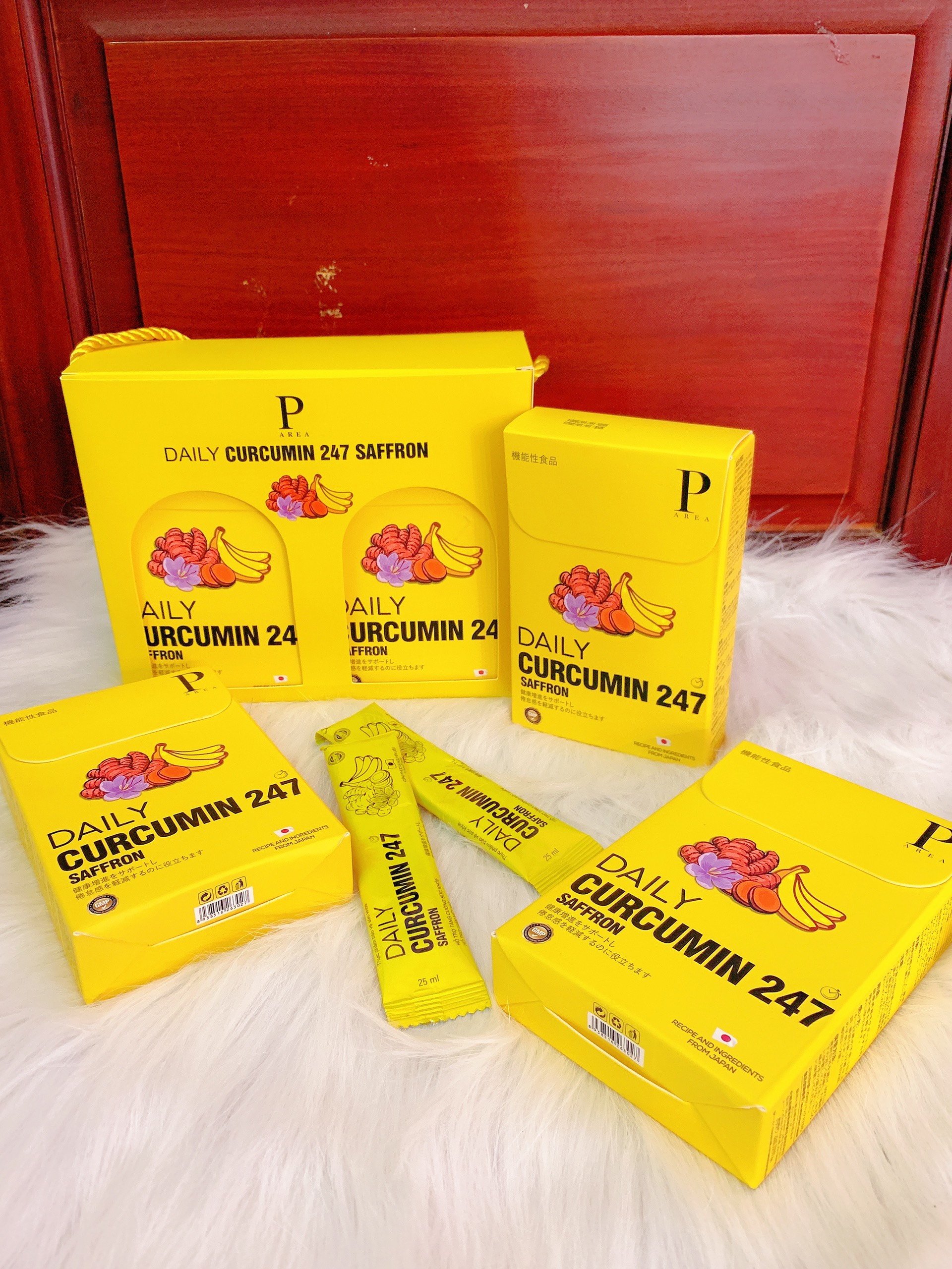 Thạch nghệ saffron 247 vị chuối Nhật Bản