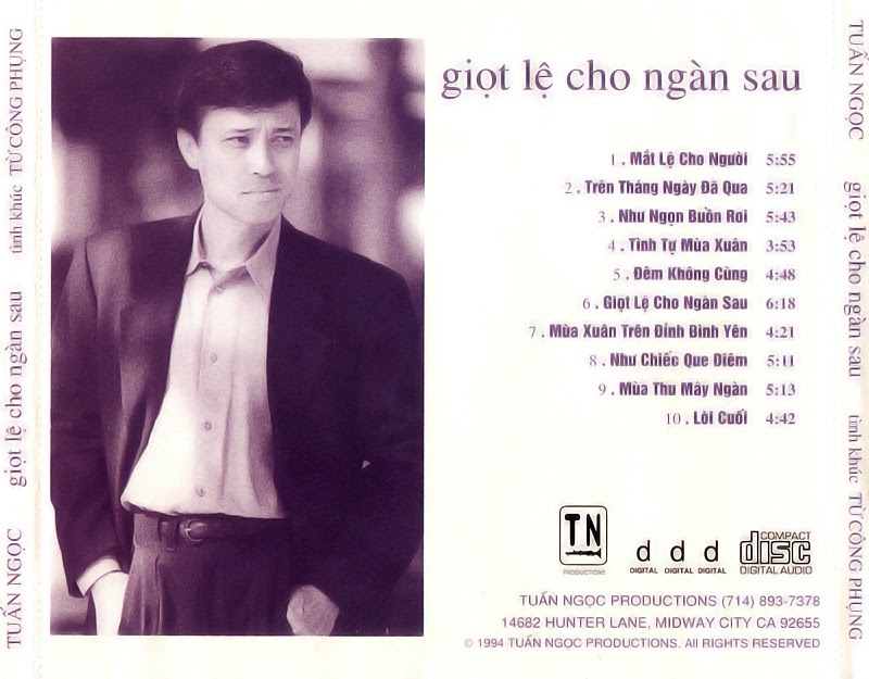 [MDCD] Bộ 3 Đĩa CD Nhạc Từ Công Phụng Tuyển Chọn
