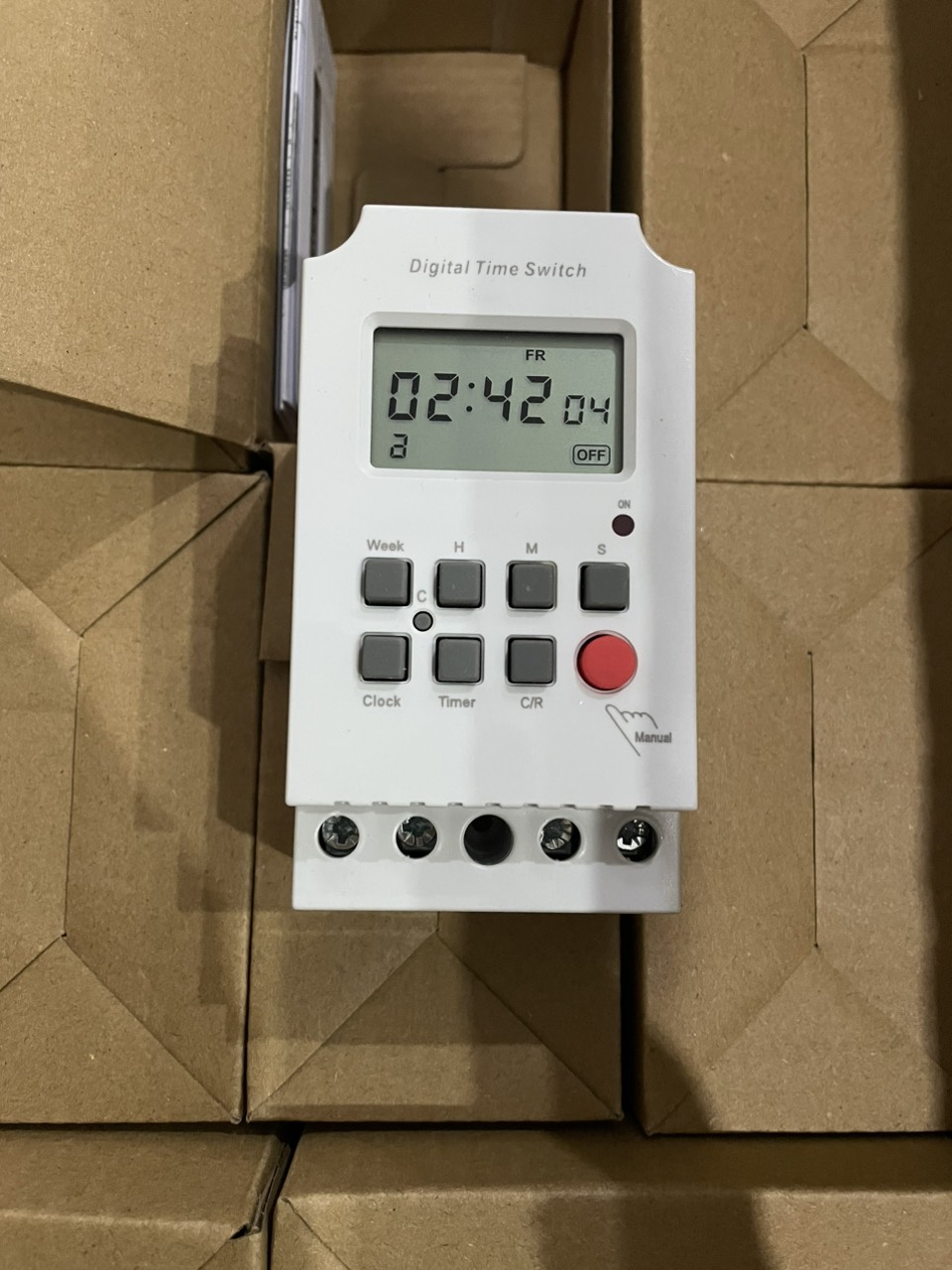 Rơ le thời gian 24h lr316s - cài đặt thơi gian giờ phút giây & 28 chương trình on-off