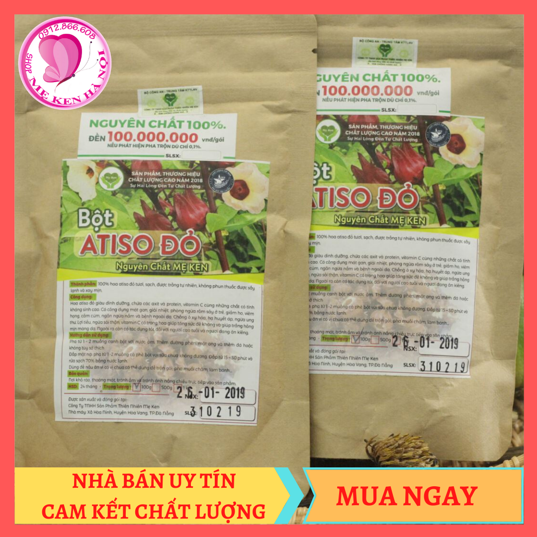 Bột atiso đỏ nguyên chất Mẹ Ken 100g