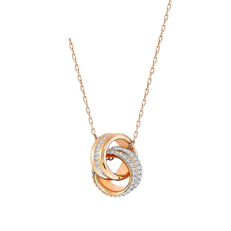 Rose Gold Buckle Necklace Gift for Girlfriend