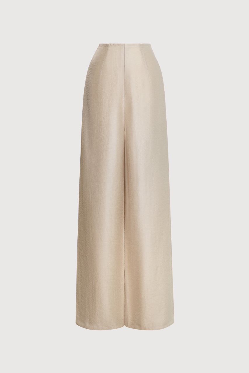 MAVEN - Quần áo dài linen be 2 lớp