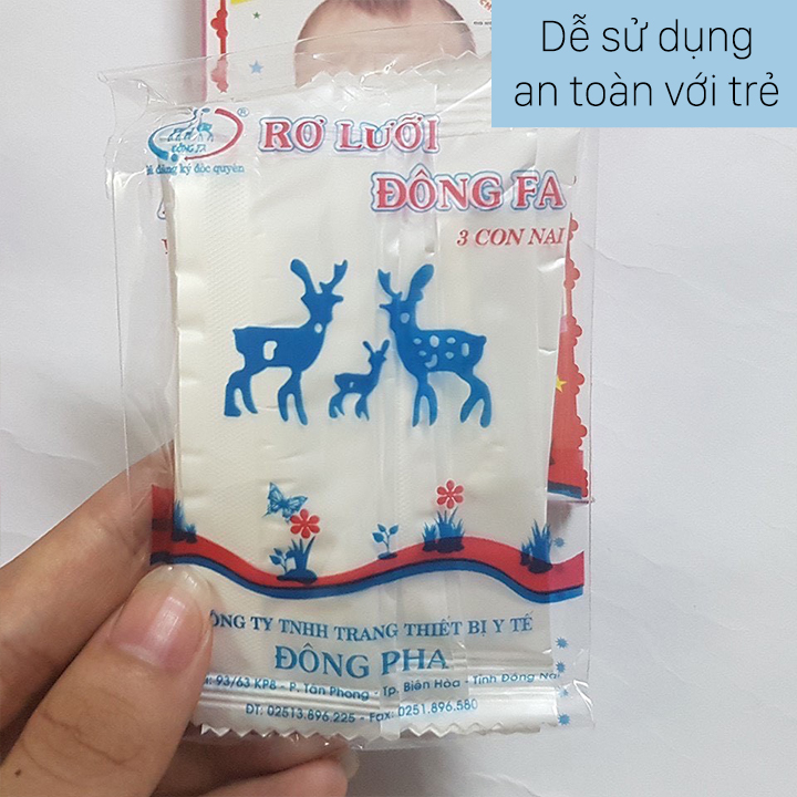 Rơ lưỡi Đông Pha vệ sịnh làm sạch lưỡi, răng miệng cho bé