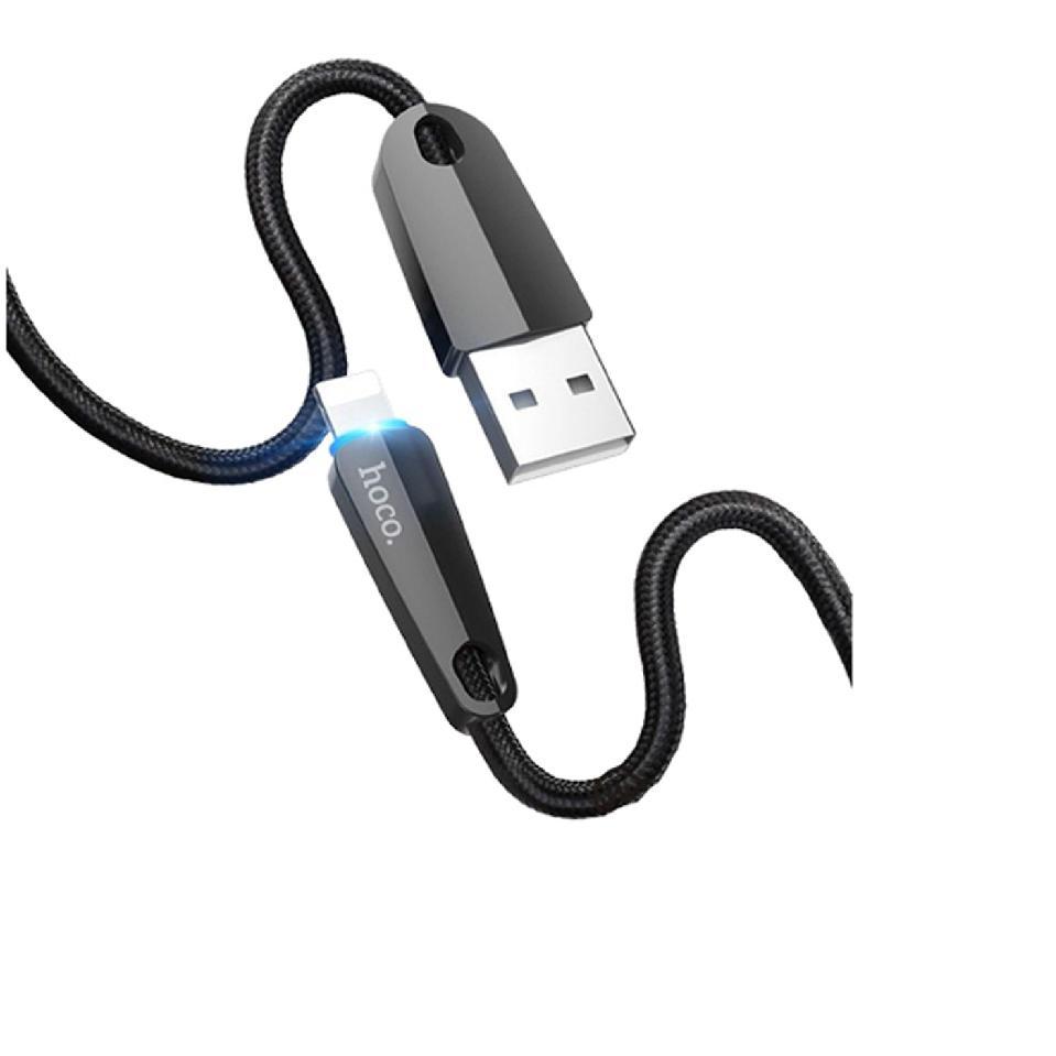 Dây cáp sạc nhanh đèn LED tự ngắt HOCO U35 chân Lightning cho iphone , ipad