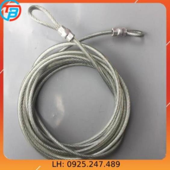 Cáp khoá xe bọc nhựa phi 8 dài 5m
