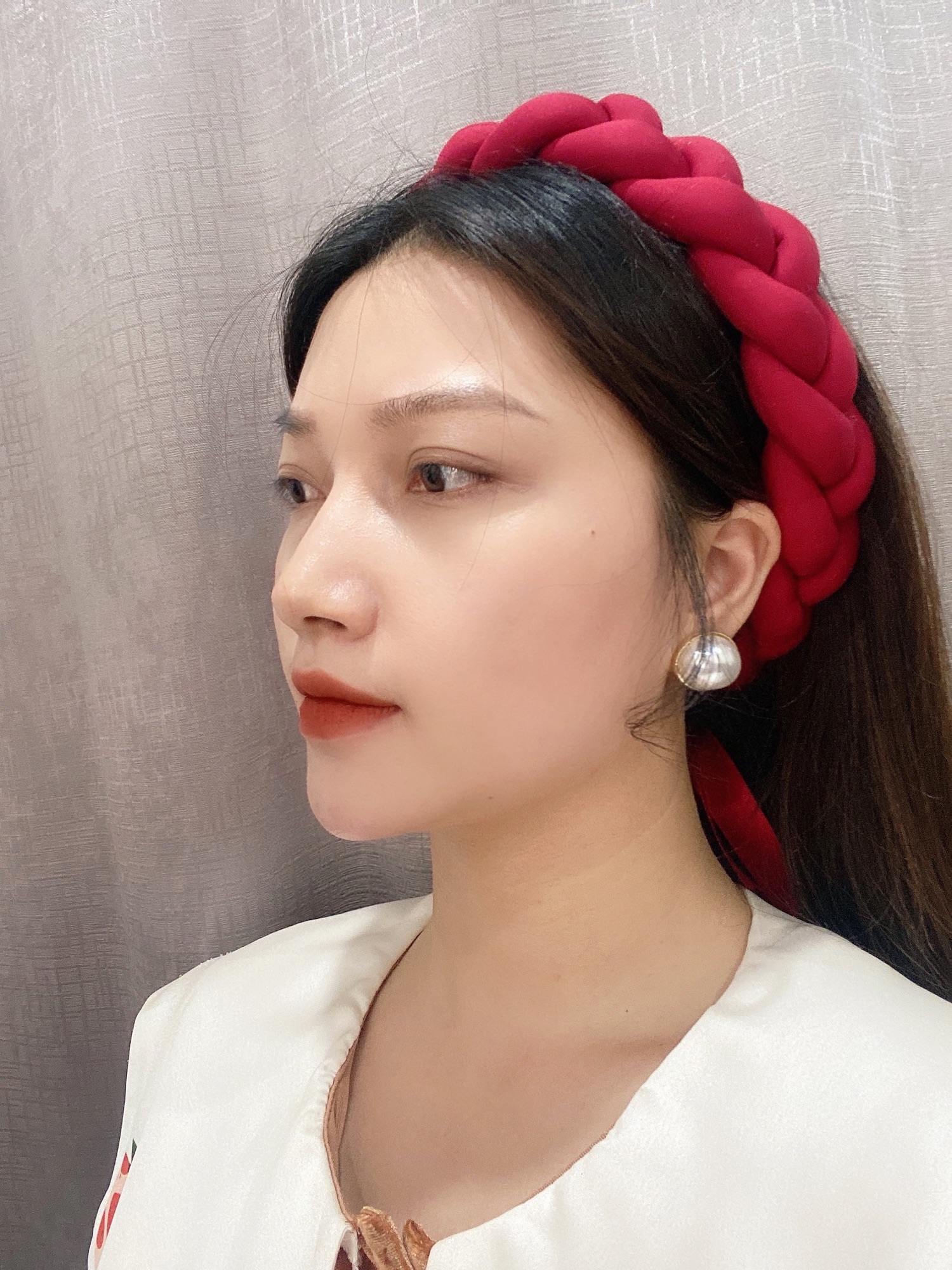 Mấn đội đầu. Mấn tết 3 trơn. Vấn áo dài