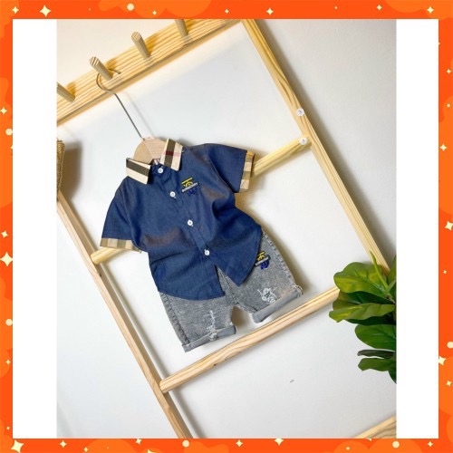 Bộ ÁO SƠ MI  + QUẦN JEAN BÉ TRAI