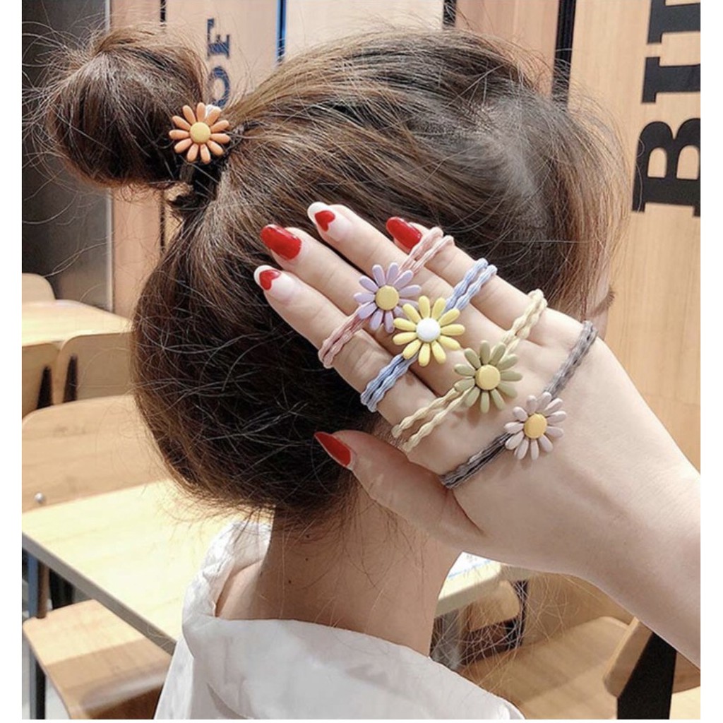 CỘT TÓC HOA CÚC [ Set 5 Cái ]