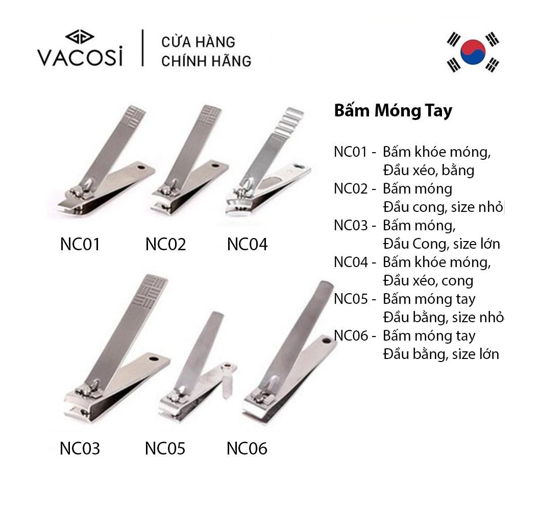 [HCM] Vacosi Bấm Móng, Size Lớn Nail Clipper NC03