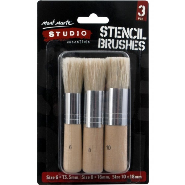 [HCM]Bộ 3 Cọ Stencil Mont Marte