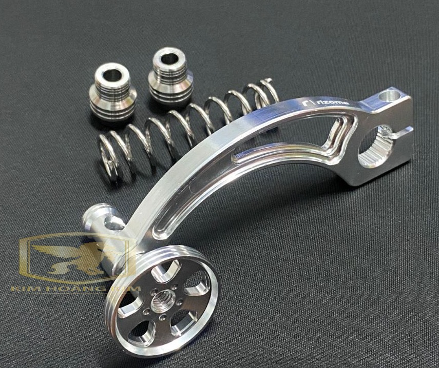 Càng thắng Nhôm CNC BẠC tặng kèm Lò Xo Inox 304 gắn nhiều loại xe máy Vario,Sirius,Exciter,Wave,Dream,....